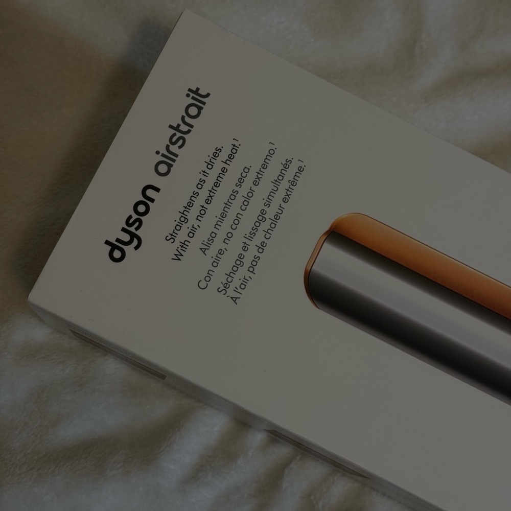 Dyson AirStrait in Silver and Gold